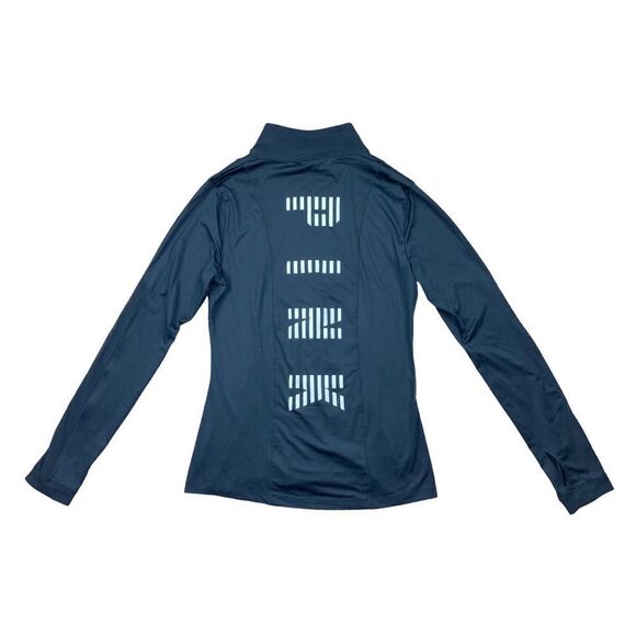 Pink Victoria’s Secret black half zip long sleeve shirt - Picture 2 of 3